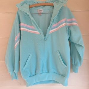 Vintage 1980s striped athletic sweatshirt